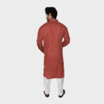 maroon-handwoven-muslin-khadi-long-kurta-back