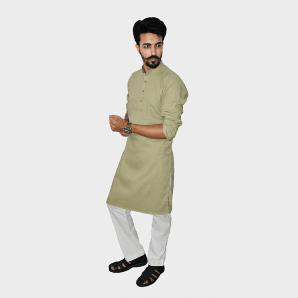 mehandi-handwoven-muslin-khadi-long-kurta