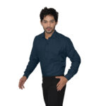 navy-blue-color-formal-khadi-shirt-side