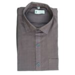 muslin-khadi-Cocoa-Bean-cotton-shirt-front