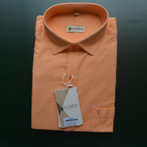 muslin-khadi-orange-cotton-shirt-front