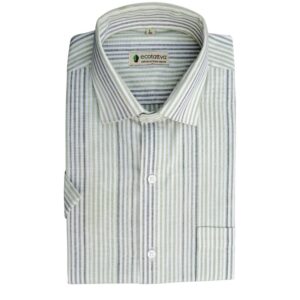 muslin-khadi-white-lines-print-cotton-shirt-front