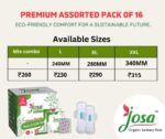 Josa Organic Sanitary pads assorated-second