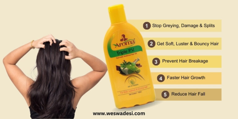 Aroma Triple P.V Hair Oil - WeSwadesi - Online shopping site for make ...